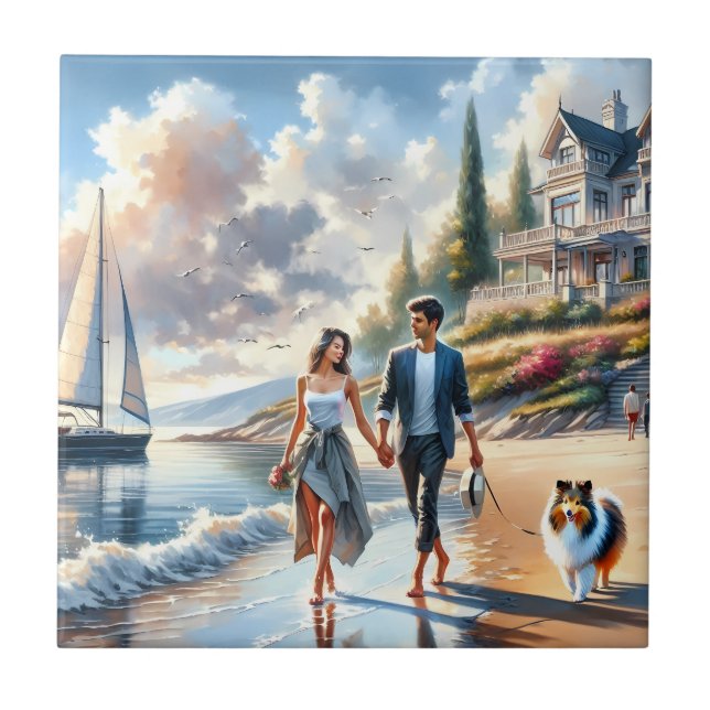 Romantic Coastal Cottage Sunset Stroll (Frente)