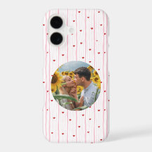Romantic Couple  Pink Heart Stripe