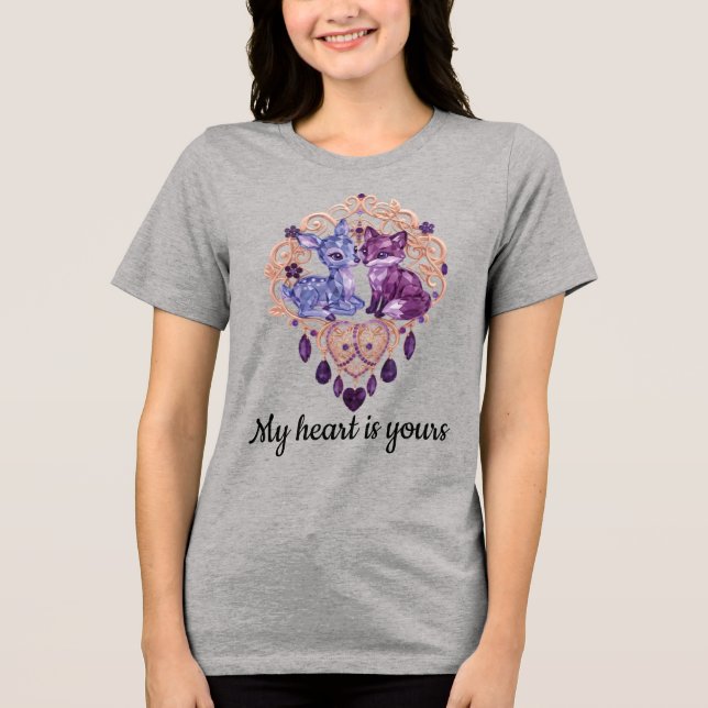 Romantic Crystal Animals Custom Couple (Frente)