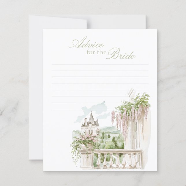 Romantic French Chateau Advice For The Bride (Frente)