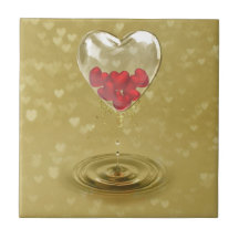 Romantic Glass Heart Design