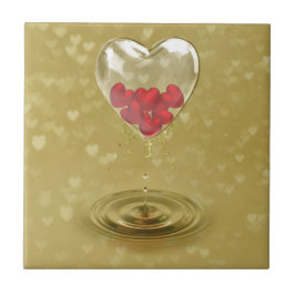 Romantic Glass Heart Design
