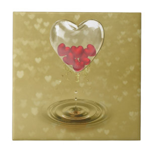 Romantic Glass Heart Design