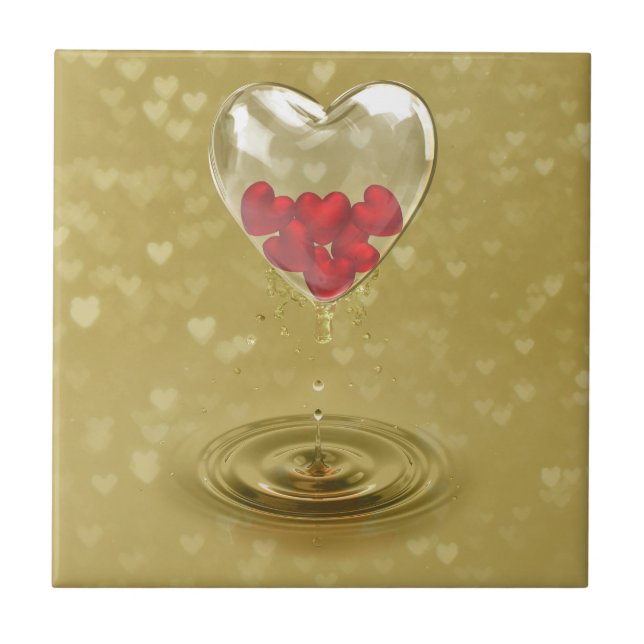 Romantic Glass Heart Design (Frente)