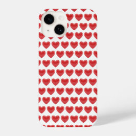 Romantic Red 3D Heart Pattern Classic Valentine's