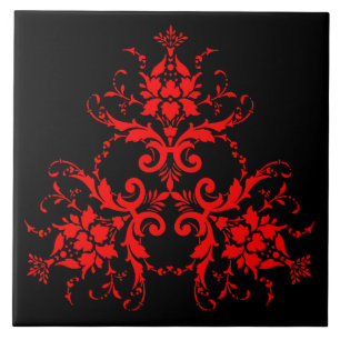 Romântica, Elegante Vintage Damask Red