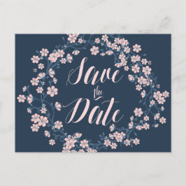 Romântica Floral Salva A Data Cartões Postais