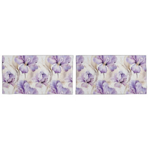 Romântica Íris Floral Roxa