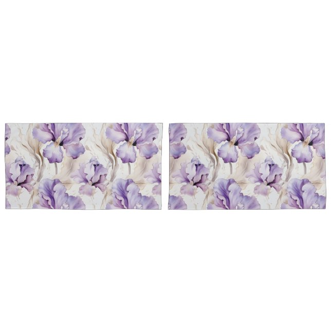 Romântica Íris Floral Roxa   (Frente - conjunto)