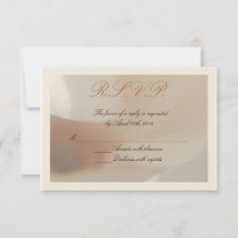 Romântica Ivory Magnolia Wedding RSVP
