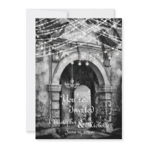 Romântica Luz Gótica Convite para Casamento de Arq