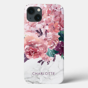 Romântica Vintage Cor de Água Rosa Floral Mártico