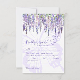 Romântica Wisteria & Butterfly Garden Wedding RSVP