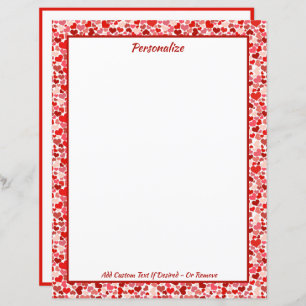 Romântico Amor Corações Vermelhos Rosa Dia dos Nam