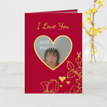 Romântico Eu Te Amo Cartaz Fotográfico Floral