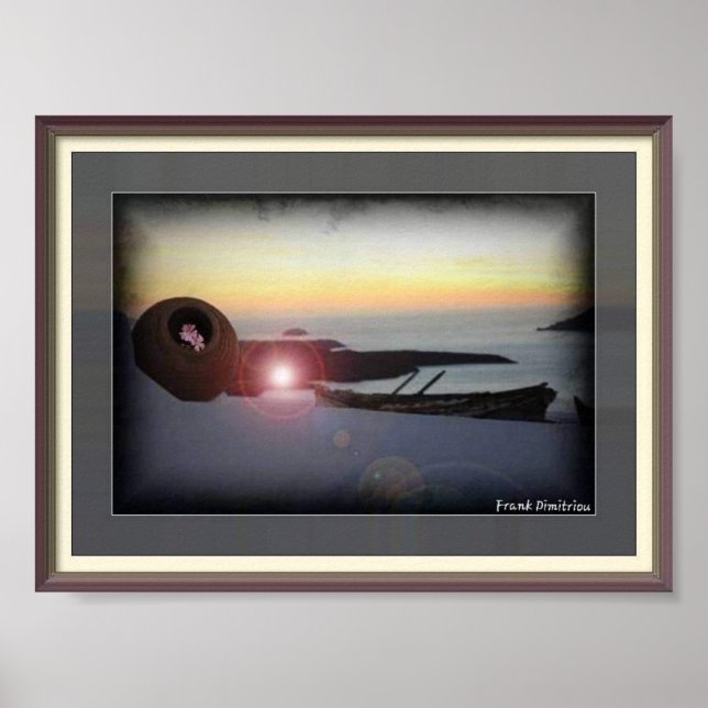 Romântico Por Poster do Mar (Frente)