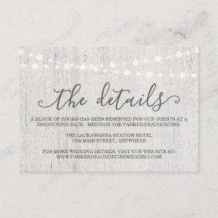 Romântico rústico do cartão   do cerco da