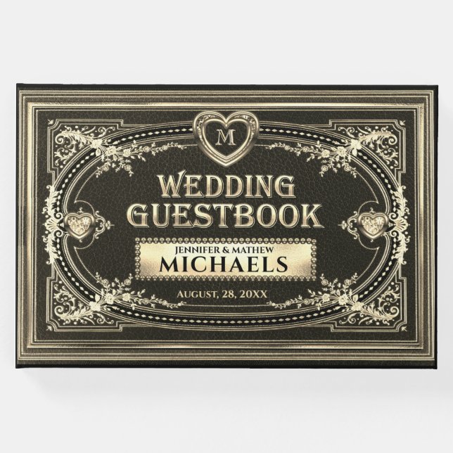 Romântico Vintage - Livro de Convidados (Frente)