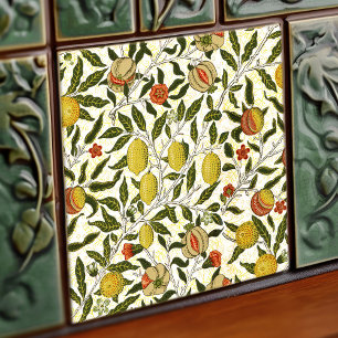 Romãs Limões Padrão Antigo William Morris