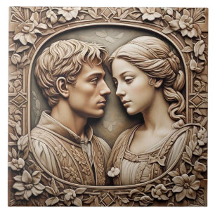Romeu E Julieta - Artes E Artesanatos - Azulejo Ce