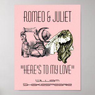 Romeu Toast Para Juliet Poster Shakespeare Festiva