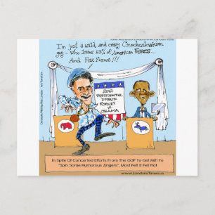 Romney Tenta Zingers em Obama Presentes e Cartões