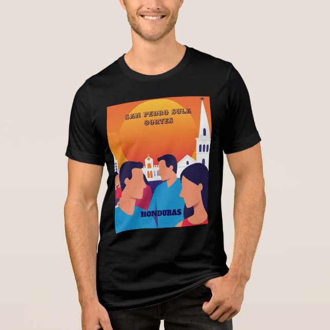 Rompecabezas  Honduras San Pedro Sula Retro poster (Frente)