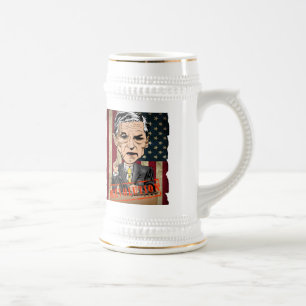RON PAUL 18 0UNCE CANECA DE CERVEJA DE CERVEJA