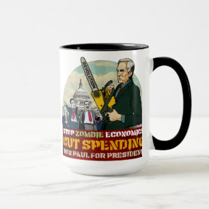 Ron Paul contra a economia do zombi sua caneca