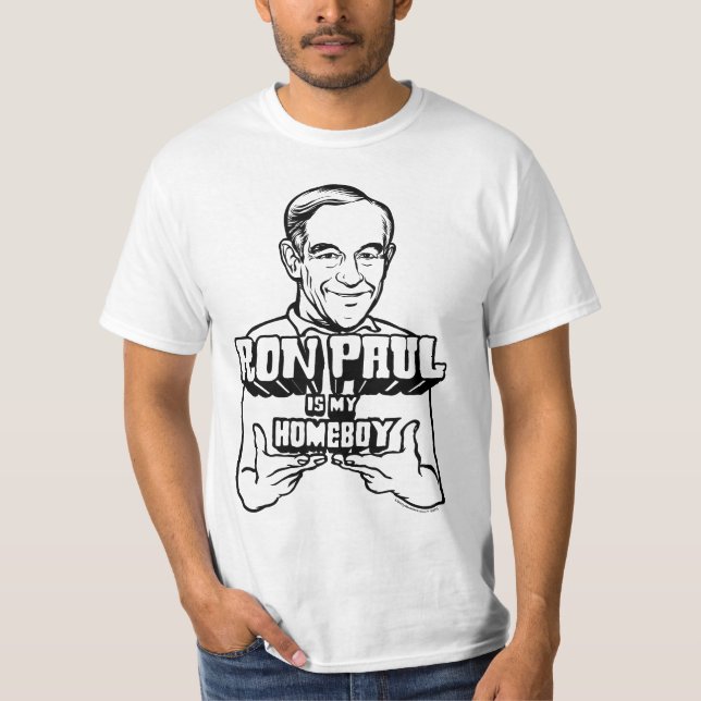 Ron Paul é minha camisa do ficar em casa (Frente)