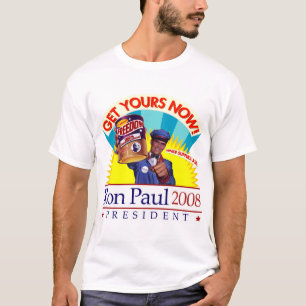 Ron Paul "obtem sua liberdade!" Camisa retro