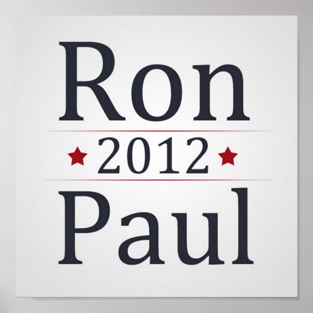 Ron Paul para a Poster da campanha do Presidente 2 (Frente)