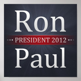 Ron Paul para a Poster da campanha do Presidente 2
