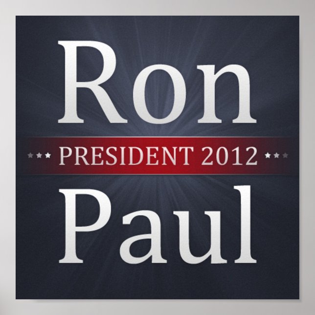 Ron Paul para a Poster da campanha do Presidente 2 (Frente)