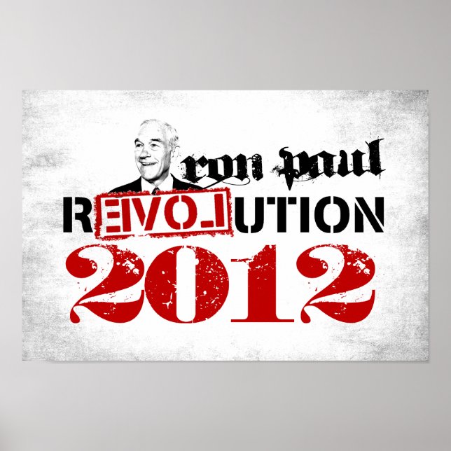 Ron Paul Poster da Revolução de 2012 (Frente)
