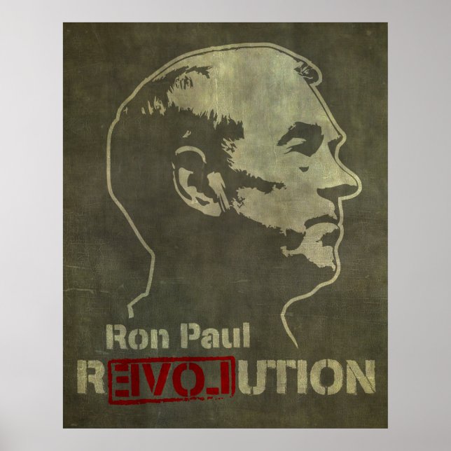 Ron Paul Revolution Impressão (Frente)