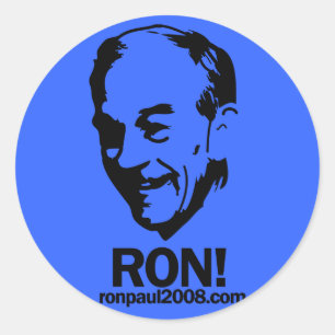 Ron Paul "Ron!" Pacote de Adesivos Redondos