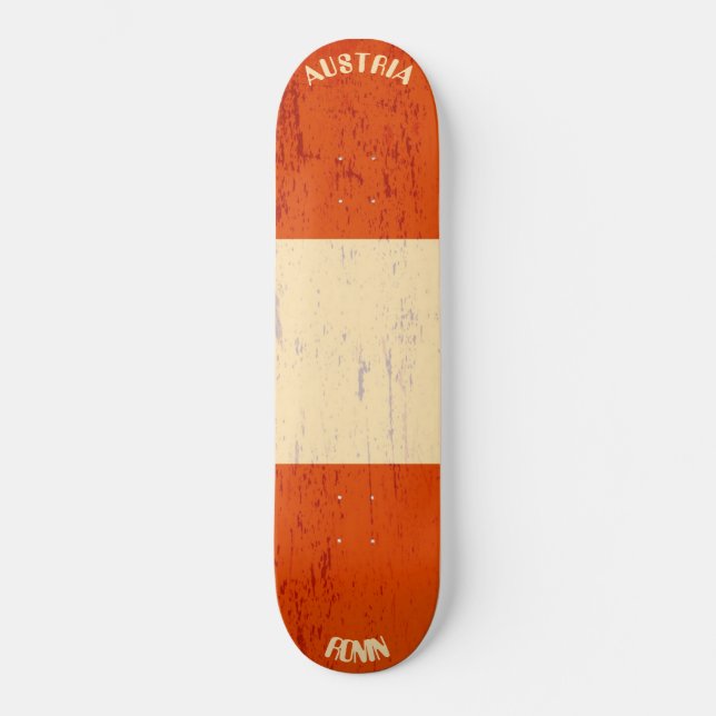 RONIN Áustria Apex Pro Flag Skateboard (Frente)