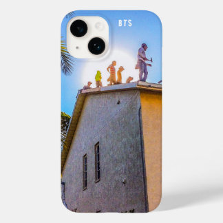 Roofers em um caso do iPhone 14 do Roof