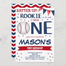 Rookie do Ano do Convite para primeiro aniversario