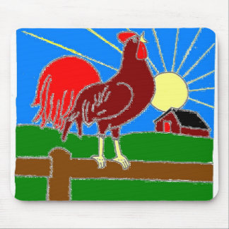 Rooster e Sun Mousepad