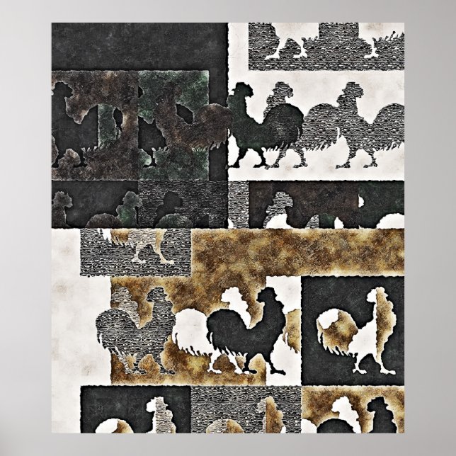 Rooster Vintage 2 Posters (Frente)