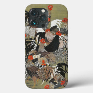 Roosters Hen Ilustração de Ito Jakuchu