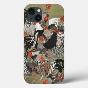 Roosters Hen Ilustração de Ito Jakuchu