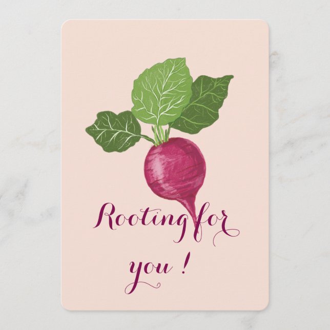 Rooting for you encouragement Card  (Frente)