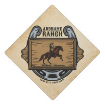 Roping Cowboy ADD NAME Western Family Horse Rankin