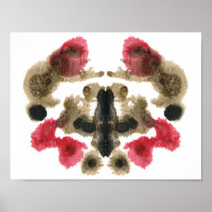 Rorschach Inkblot Test Fun Art Impressão