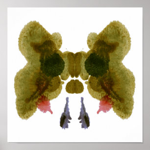 Rorschach Inkblot Test Fun Art Impressão
