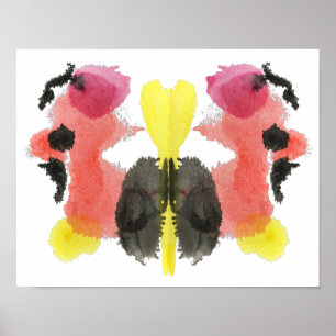 Rorschach Inkblot Test Fun Art Impressão
