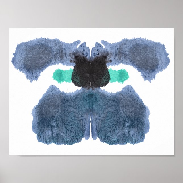 Rorschach Inkblot Test Fun Art Impressão (Frente)